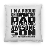 Proud Chiropractor Dad Of Awesome Son - Throw Pillow