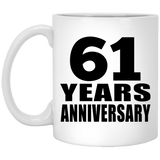 61st Anniversary 61 Years - 11 Oz Coffee Mug