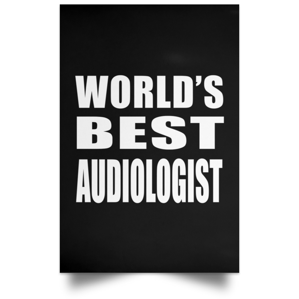 World's Best Audiologist - Poster Portrait