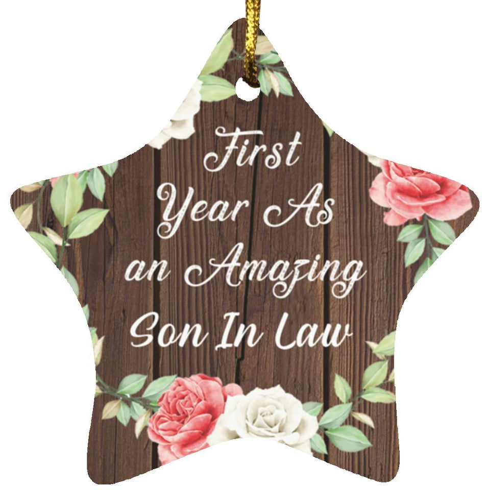 First Year As An Amazing Son In Law - Star Ornament A
