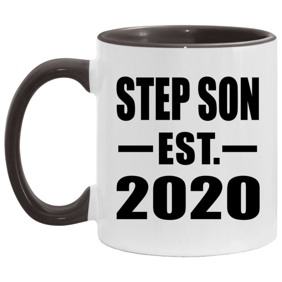 Step Son Established EST. 2020 - 11oz Accent Mug Black