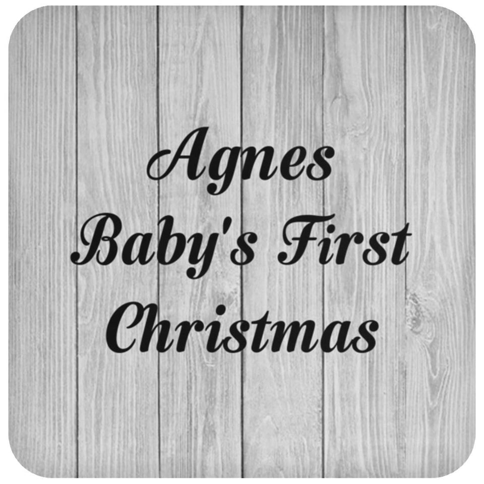 Agnes Baby's First Christmas - Drink Coaster F