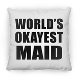 World's Okayest Maid - Throw Pillow