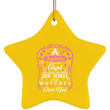 Grandmother Is Like An Angel Takes You Under Her Wings - Star Ornament