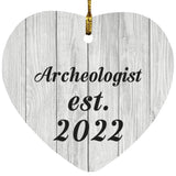 Archeologist Established Est. 2022 - Heart Ornament F