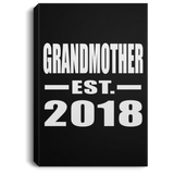 Grandmother Established EST. 2018 - Canvas Portrait