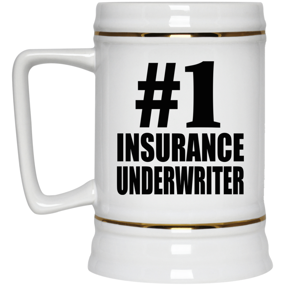 Number One #1 Insurance Underwriter - Beer Stein