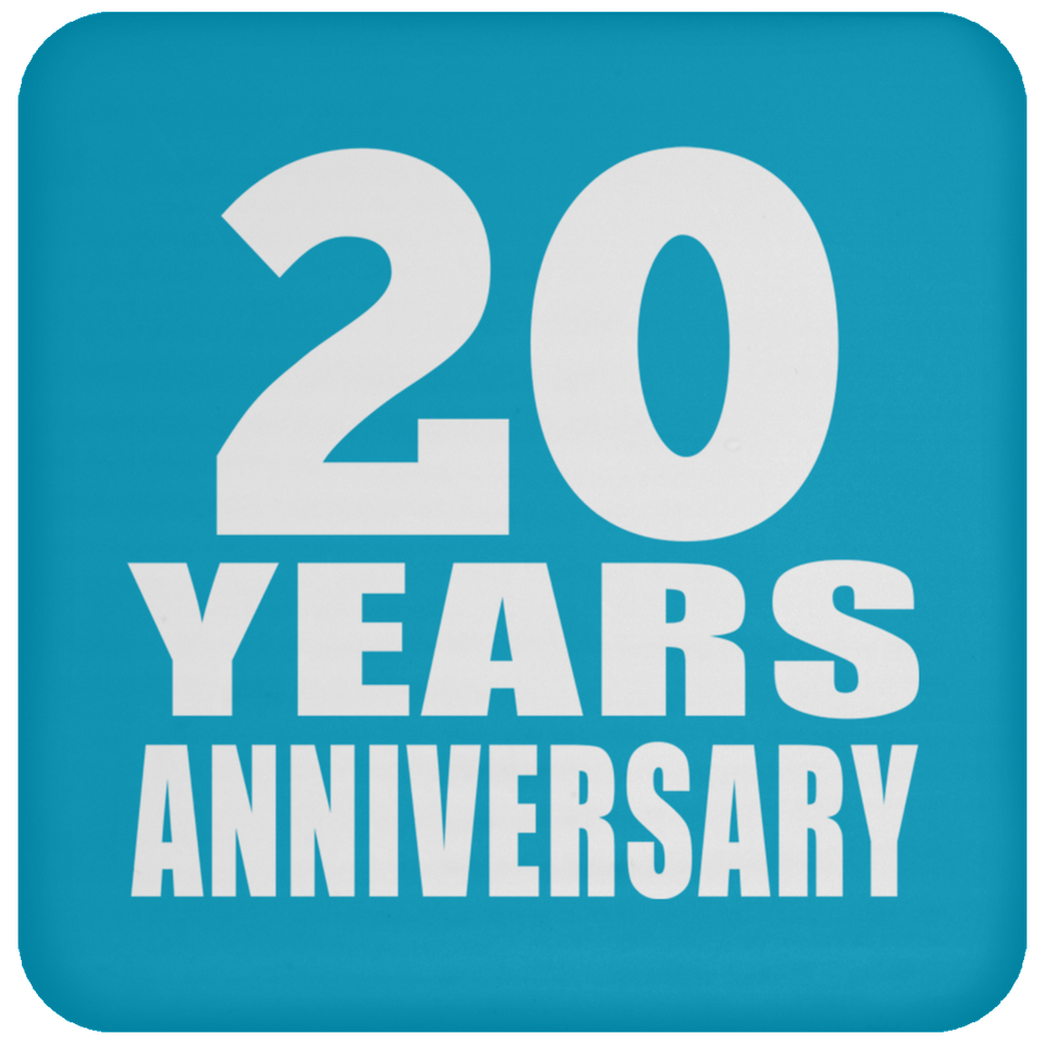 20th Anniversary 20 Years - Drink Coaster