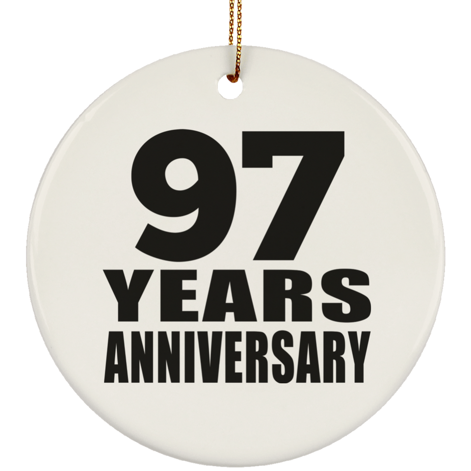 97th Anniversary 97 Years - Circle Ornament