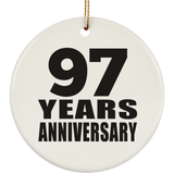 97th Anniversary 97 Years - Circle Ornament