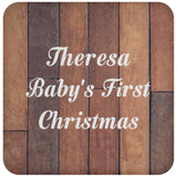 Theresa Baby's First Christmas - Drink Coaster E