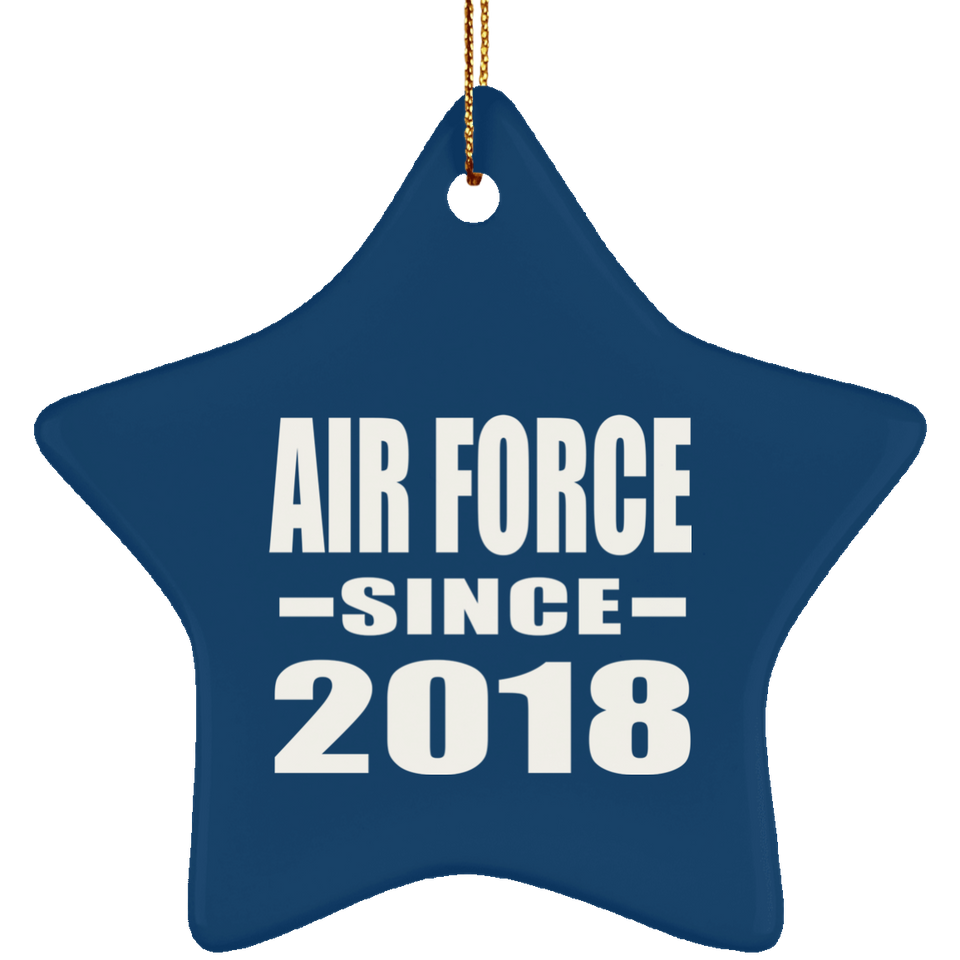 Air Force Since 2018 - Star Ornament