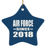 Air Force Since 2018 - Star Ornament