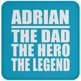 Adrian The Dad The Hero The Legend - Drink Coaster