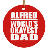 Alfred World's Okayest Dad - Circle Ornament