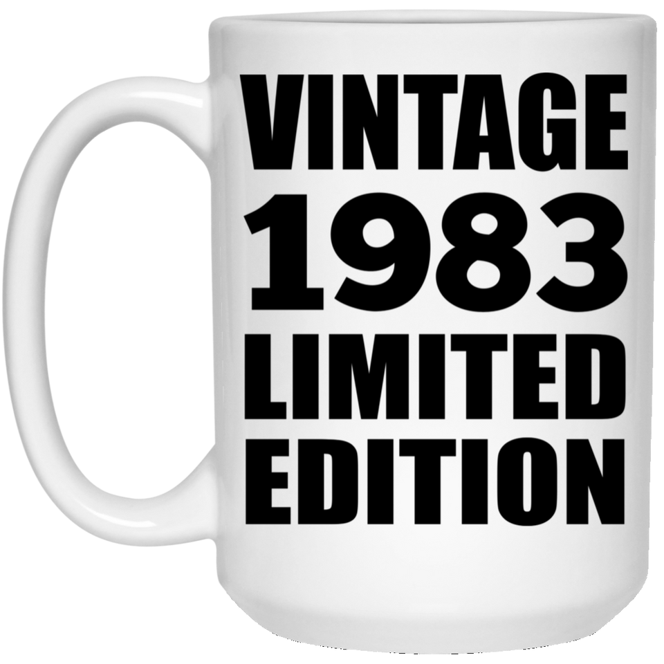 41st Birthday Vintage 1983 Limited Edition - 15oz Coffee Mug