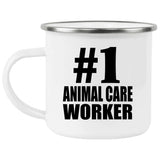 Number One #1 Animal Care Worker - 12oz Camping Mug