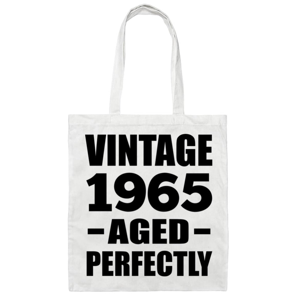 59th Birthday Vintage 1965 Aged Perfectly - Tote Bag White