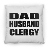 Dad Husband Clergy - Throw Pillow