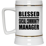 Blessed Social Community Manager - Beer Stein
