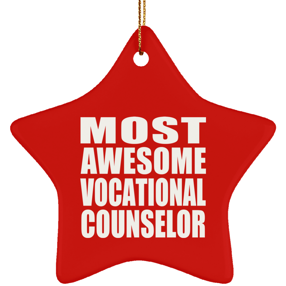 Most Awesome Vocational Counselor - Star Ornament