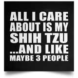 All I Care About Is My Shih Tzu - Poster Square