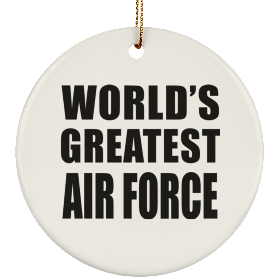 World's Greatest Air Force - Circle Ornament