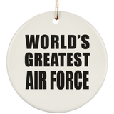 World's Greatest Air Force - Circle Ornament