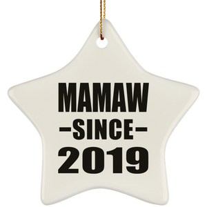 Mamaw Since 2019 - Star Ornament