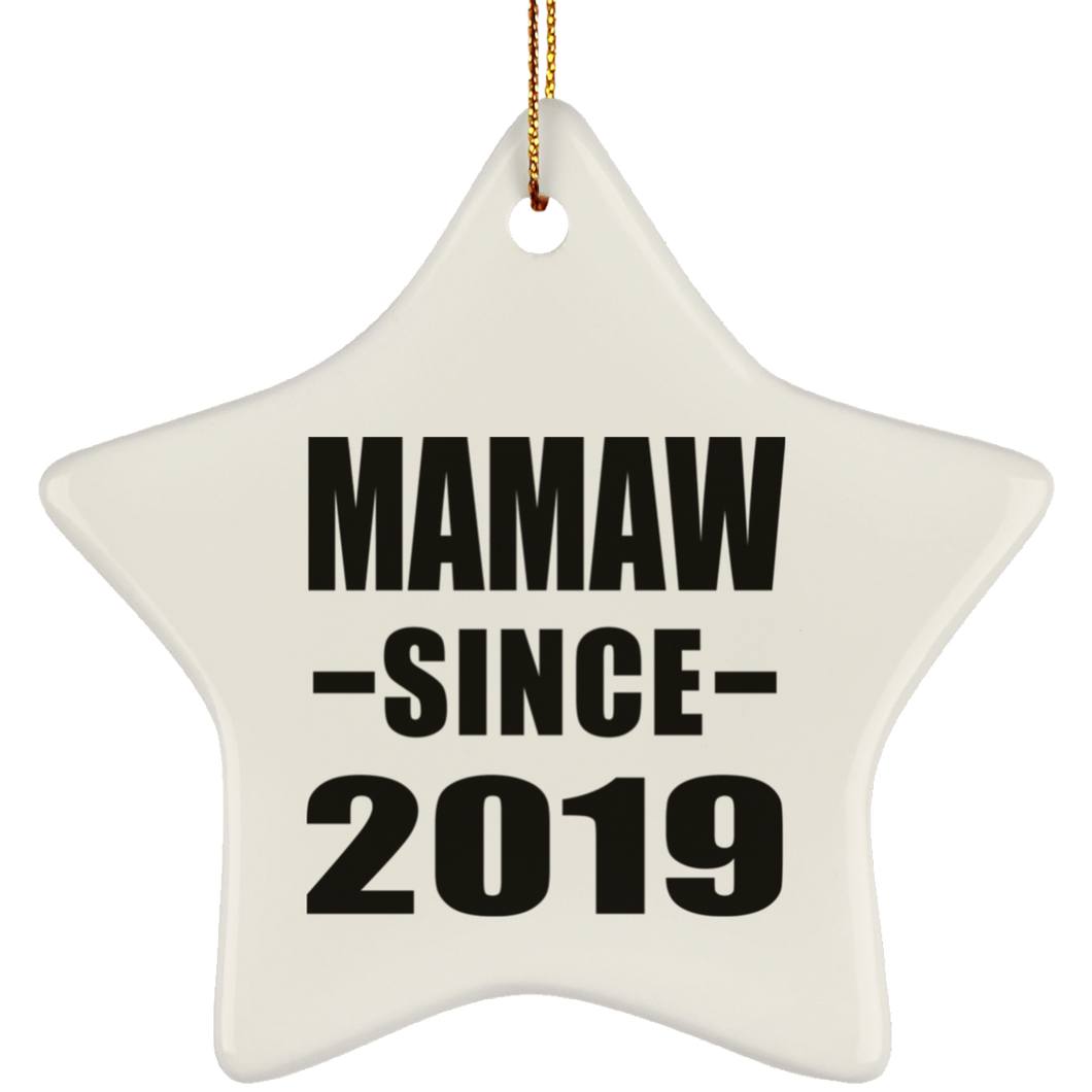 Mamaw Since 2019 - Star Ornament
