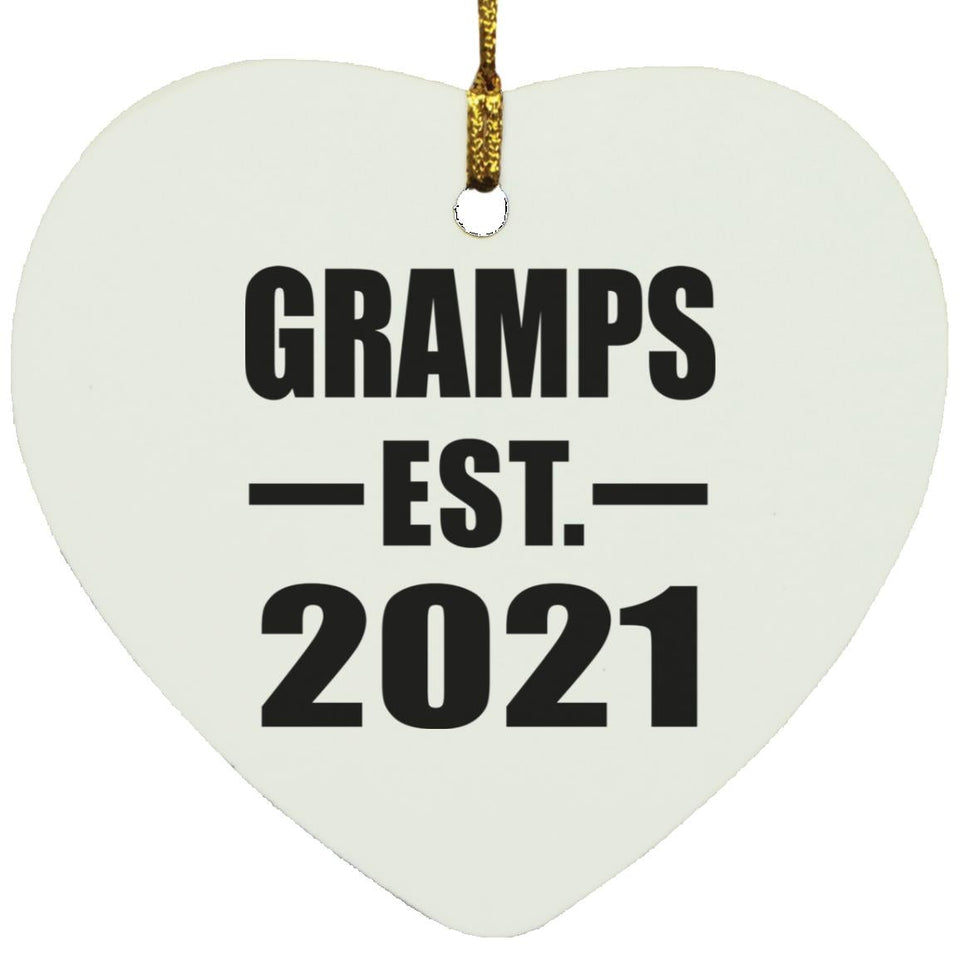 Gramps Established EST. 2021 - Heart Ornament