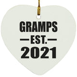 Gramps Established EST. 2021 - Heart Ornament