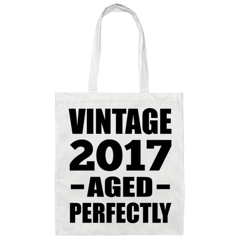 7th Birthday Vintage 2017 Aged Perfectly - Tote Bag White