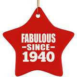 84th Birthday Fabulous Since 1940 - Star Ornament