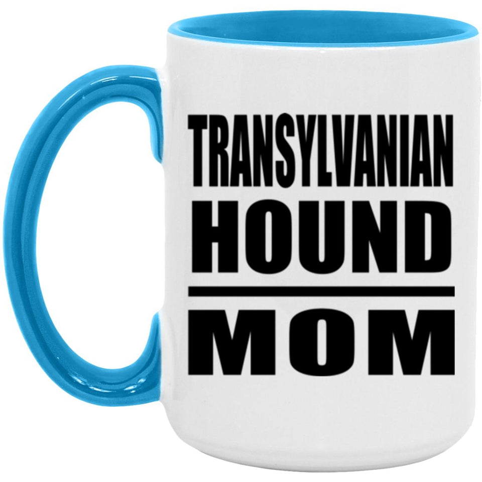 Transylvanian Hound Mom - 15oz Accent Mug Blue