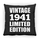 83rd Birthday Vintage 1941 Limited Edition - Throw Pillow Black
