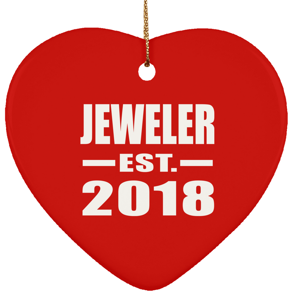 Jeweler Established EST. 2018 - Heart Ornament