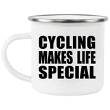 Cycling Makes Life Special - 12oz Camping Mug