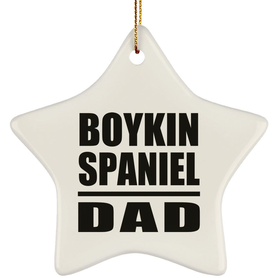 Boykin Spaniel Dad - Star Ornament