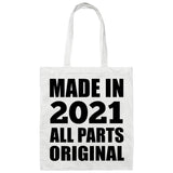 3rd Birthday Made in 2021 All Parts Original - Tote Bag White