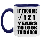 11th Birthday Took Square Root of 121 Years To Look Good - 11oz Accent Mug Purple