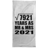 89th Anniversary Square Root of 7921 Years As Mr & Mrs 2021 - Hand Towel