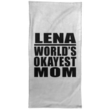 Lena World's Okayest Mom - Hand Towel