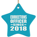 Corrections Officer Since 2018 - Star Ornament