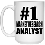 Number One #1 Market Research Analyst - 15 Oz Coffee Mug