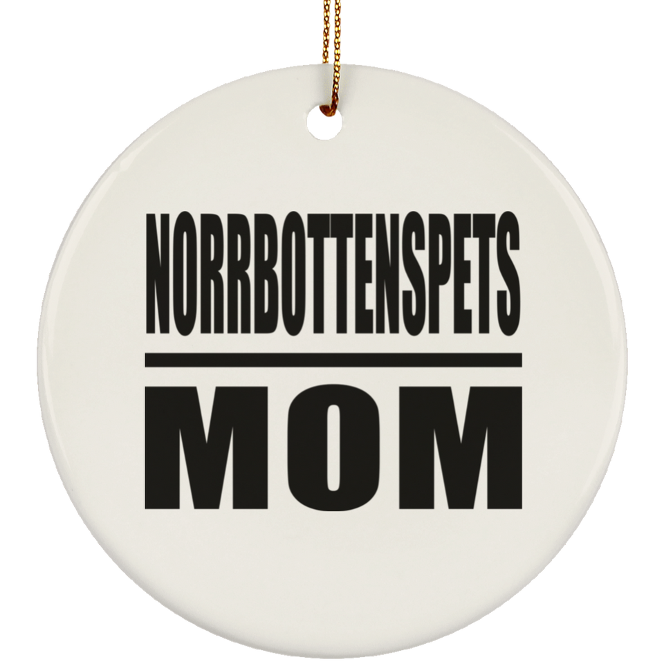 Norrbottenspets Mom - Circle Ornament
