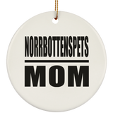 Norrbottenspets Mom - Circle Ornament