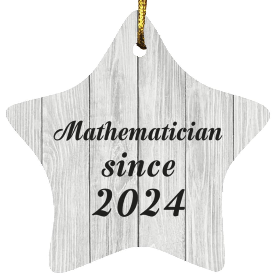 Mathematician Since 2024 - Star Ornament F
