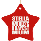 Stella World's Okayest Mum - Star Ornament