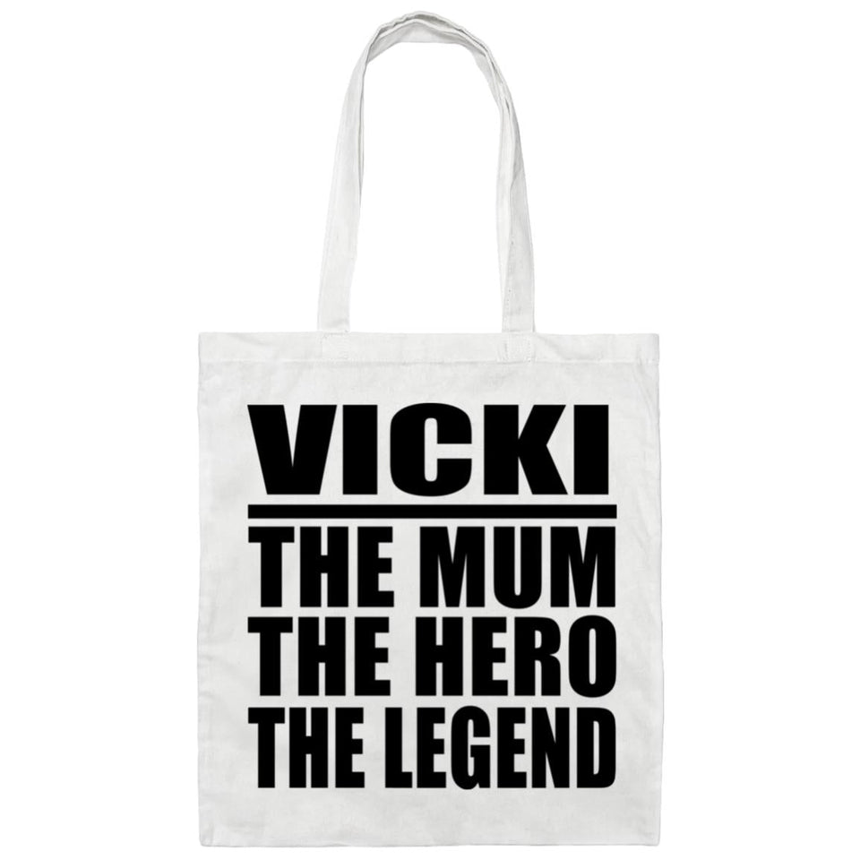 Vicki The Mum The Hero The Legend - Tote Bag White
